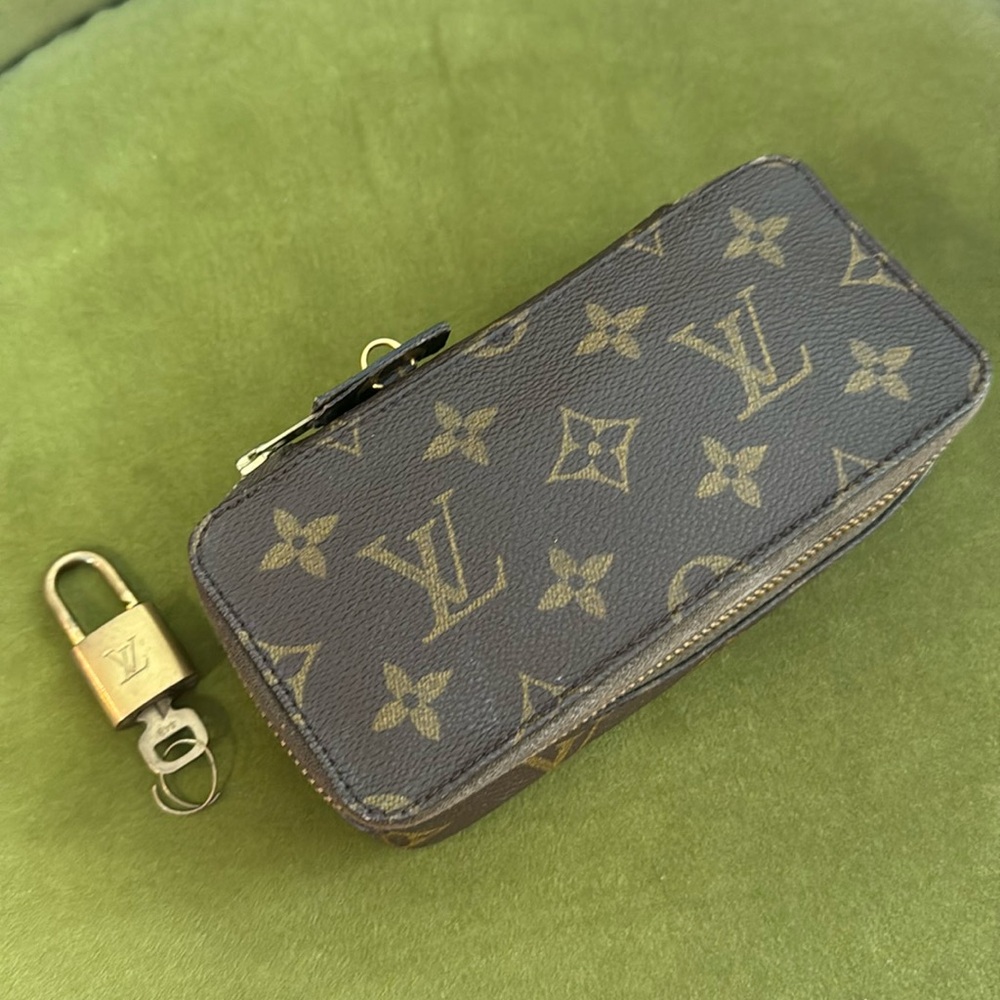 Louis Vuitton monogram Monte Carlo PM travel jewelry case